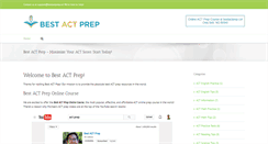 Desktop Screenshot of bestactprep.org