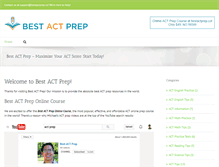 Tablet Screenshot of bestactprep.org